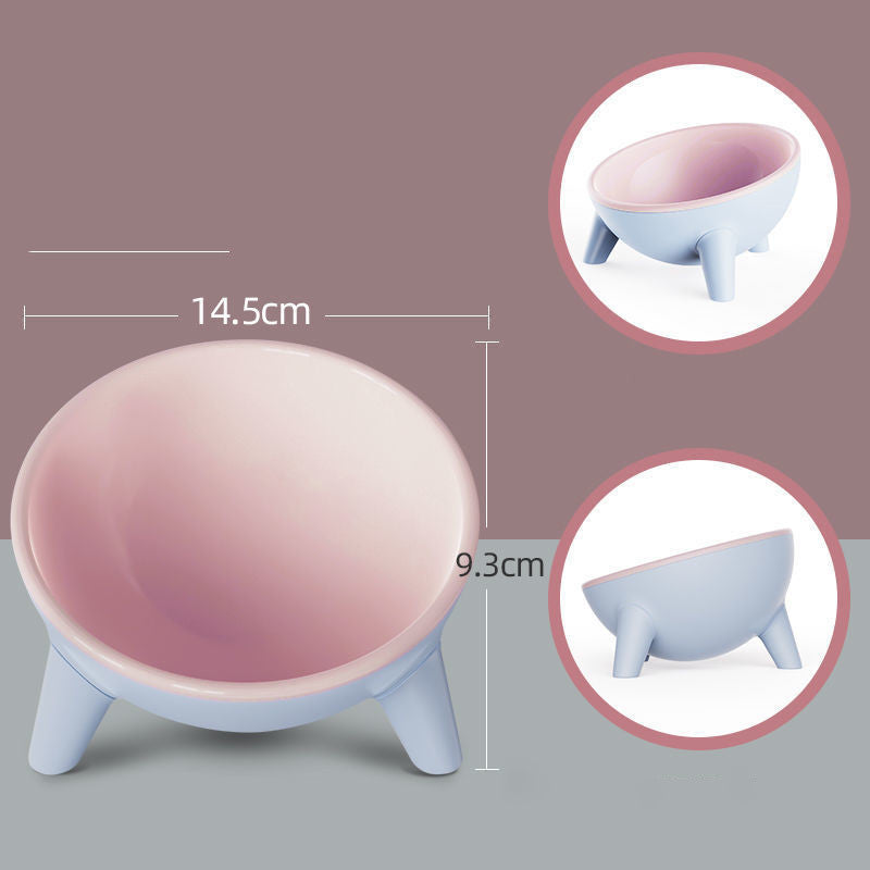 Cat Dog Bowl With Stand Pet Feeding Food Bowls Dogs Bunny Rabbit Nordic Color Feeder